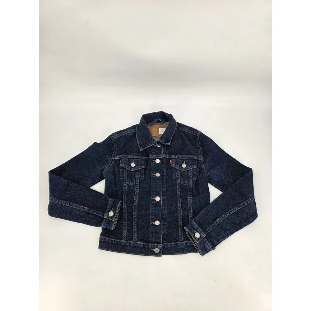 LEVI'S DENIM JACKET‎ BLUE DARK WASH COTTON  #77410-5424 SIZE SMALL - Picture 2 of 9